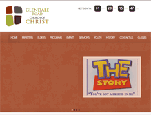 Tablet Screenshot of glendaleroadchurch.org